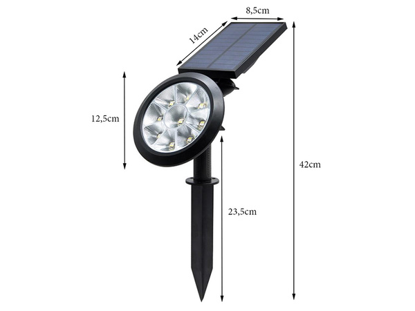 Lanterne solaire rgbw led jardin lampe de noël