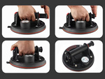 Ventouse porte carrelage verre avec manometre pompe 200kg
