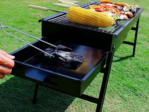 Reisigrill kaasaskantav kokkupandav kohver söe kämpingus bbq suur