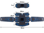 Electrostimulador 3x ems estimulador muscular abdominal