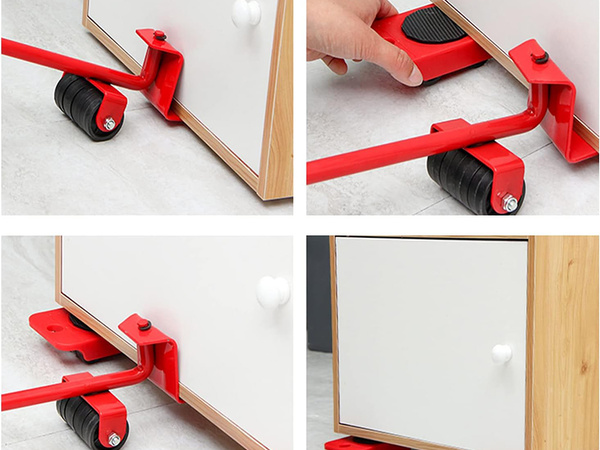 MĒBELĪŠU TRANSPORTĒŠANAS LIFTING KIT līdz 150KG 4 x ROLLERS