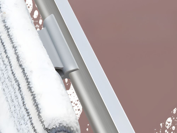 Fensterreiniger für böden, drehbarer mikrofaser-wischer 2 in 1, teleskopisch