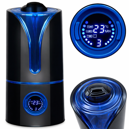 DIFUSOR DE FRAGANCIAS HUMIDIFICADOR DE AIRE AROMATERAPIA ULTRASONIDOS LED TEMPORIZADOR