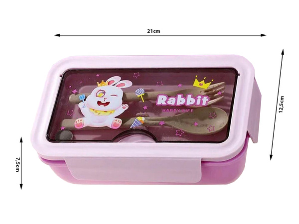 Lunchbox breakfast box breakfast container for school compartments cutlery