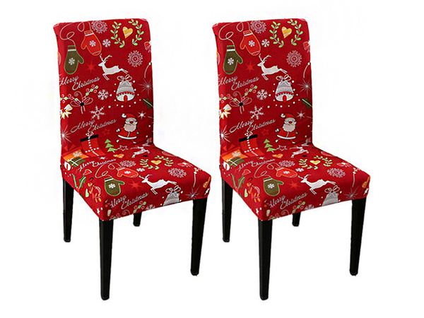 Funda de silla de navidad decorativa universal banda elástica michael