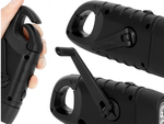 DYNAMO SOLAR TORCH 3 LED KINETIC HAND CRANK CLIP