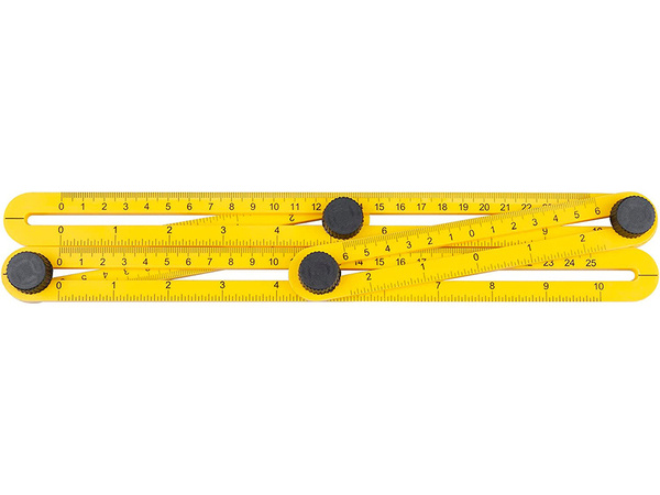 Bevel multifunction templater ruler angle measure