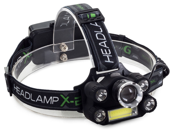 Bailong head torch 5x led + cob cree xm-l3-u3