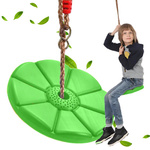 Garden swing for children flower seat with rope for tree