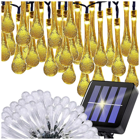 Sončne luči vrt icicle girlanda terasa balkon 50 led