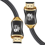 Câble video hdmi 2.1 ultra high speed 8k 60hz 4k 120hz hq gold 2m
