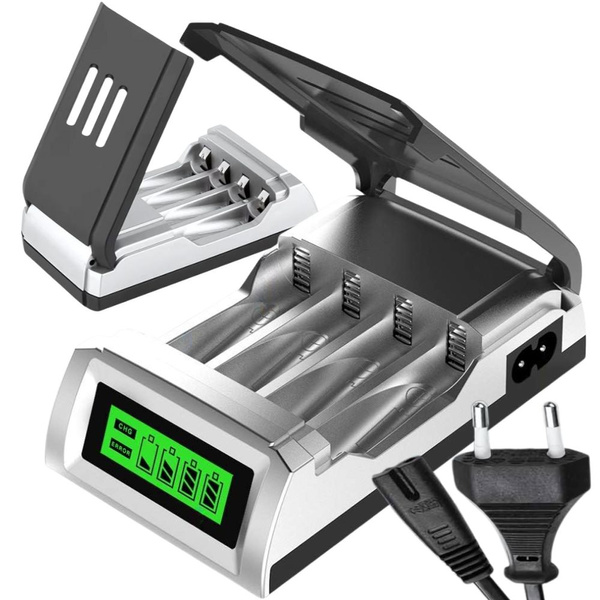 Încărcător rapid de baterii pentru bateriile aa și aaa finger batteries automatic