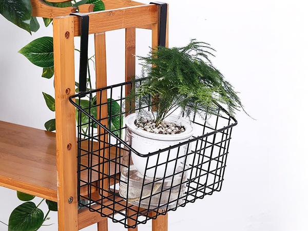 Panier métal organisateur de porte étagère de cuisine suspendue