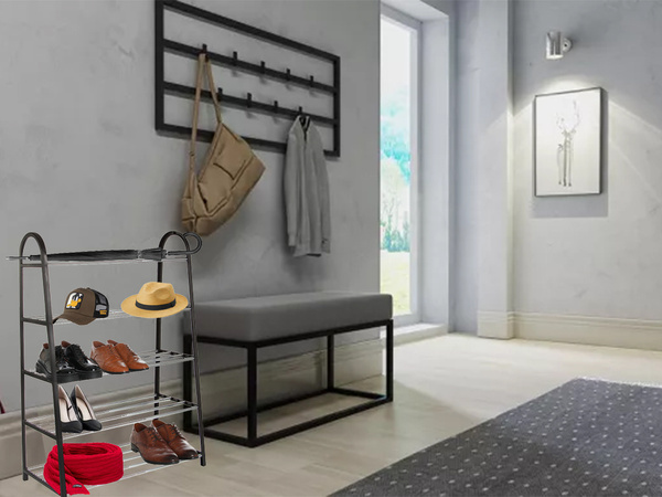 Schuhablage schuh-organisator abstellraum schrankregal 5 ebenen gross