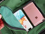 Angelstuhl mit rucksack falttasche 3in1