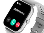 Smartwatch zegarek damski męski gumowy pasek sport bluetooth rozmowy szary