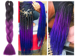 Pelo sintético para trenzas ombre de color