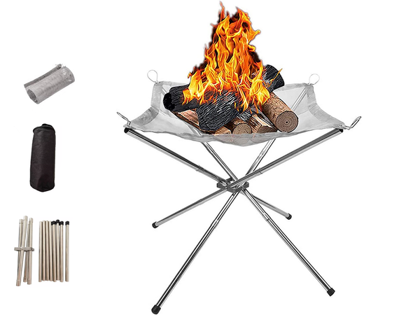 Stand de feu de camp portable pliable pour le camping