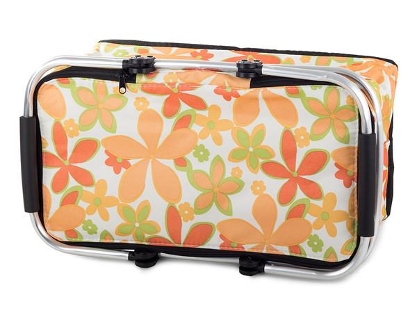Thermal folding picnic basket insulating shopping basket