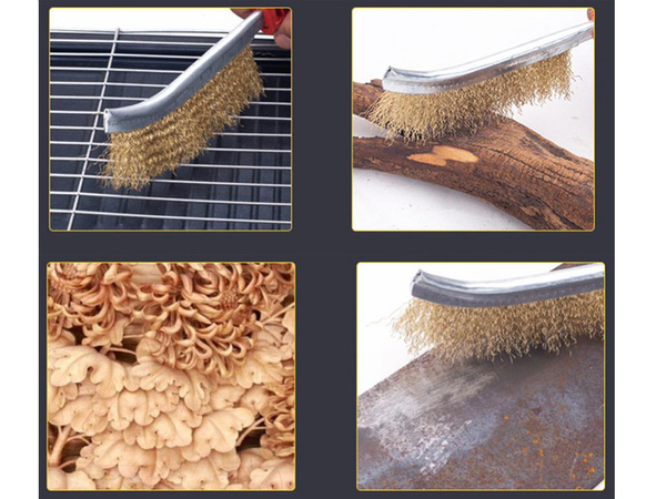 Brosse métallique en laiton pour le nettoyage des jantes puissance