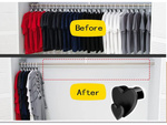Organiser hook clothes hanger holder for wardrobe set of 12 pieces