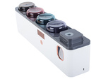 Toothbrush organiser cups toothpaste dispenser uv