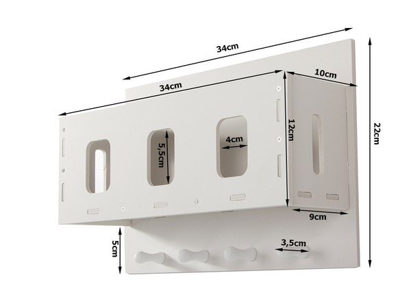 Organizators piekaramais plaukts vannas istabas skapītis