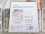 Clothes organiser underwear for wardrobe drawer white universal