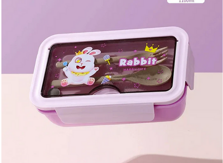 Lunchbox homemade breakfast container for school dividers cutlery