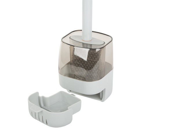 Escobilla de silicona para el baño con dispensador de líquido