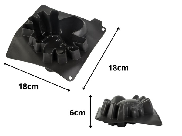 Большая силиконовая жестянка для торта с пауком на хэллоуин