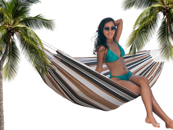Garden hammock hanging swing brazilian rocker xl large cover bagbaha