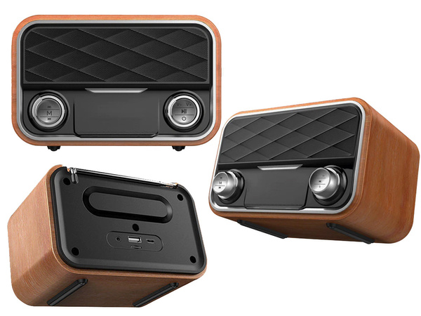 Cuisine radio fm enceinte portable bluetooth aux