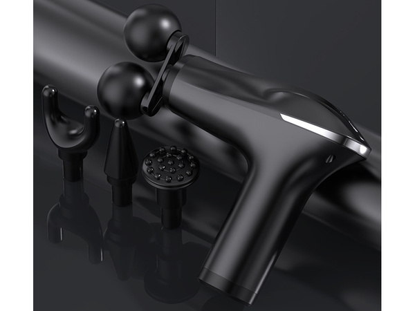 Pistola de masaje espalda cuerpo pierna masajeador fuerte pistola de masaje 4 puntas