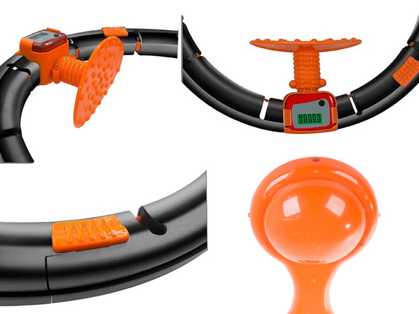 Összecsukható hula hoop kerék súly vezetett számlálóval