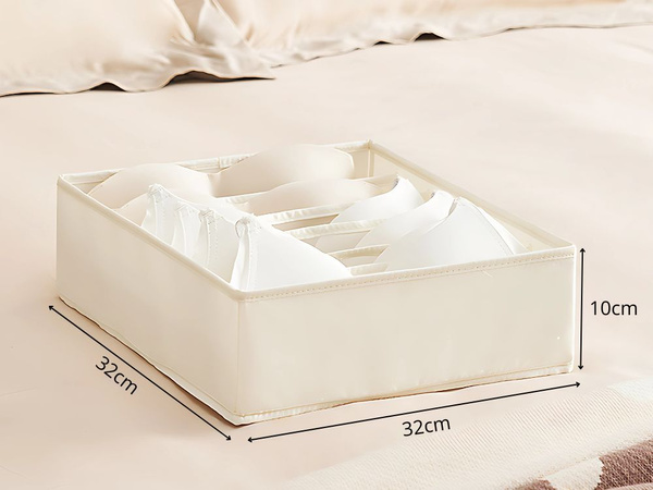 Liemenėlės organizatorius 6 skyriai spintos stalčiui baltas