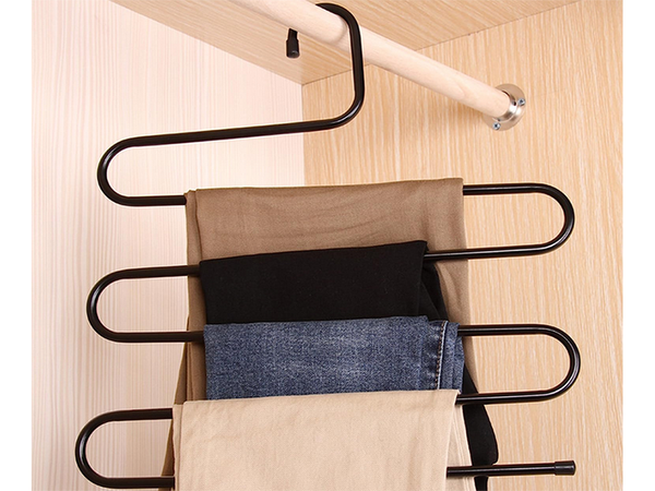 Nadrágtartó a szekrényhez 5 pár tömör