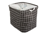 Folding basket for laundry toys large lockable