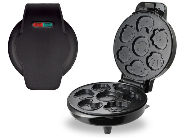 Electric waffle maker for waffles and cookies, moulds with various designs, 1200W