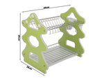Dishwasher drying rack double-decker