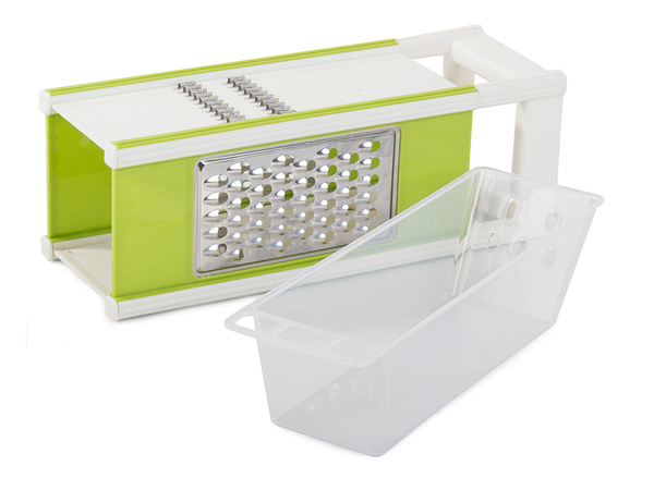 Rebanadora rallador de verduras recipiente