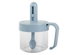 Récipient à épices pour la cuisine avec cuillère à soupe gobelet avec fermeture d'oreille