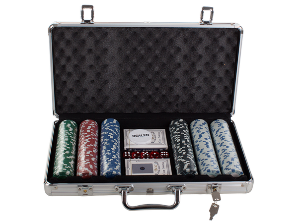 Set poker texas 300 jetoane 2 punți cutie