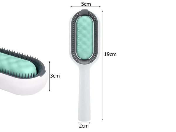 3-in-1 silicon câine păr perie perie pentru pisici spălare colecție de păr