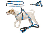 Laisse avec harnais harnais de marche pour chien chat taille ajustable confortable