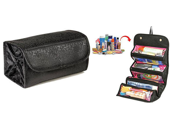 Roll n go make-up bag travel organiser