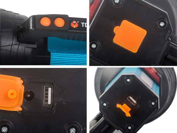 Solárna powerbanka searchlight led xm-l l2 cob