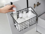 Basket metal door-hung organiser kitchen hanging shelf