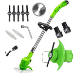 Battery-powered lawnmower mower weeder 2 x power pack