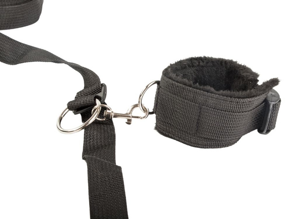 ANTRANKIAI BDSM LOVOS DIRŽŲ RINKINYS POROMS REGULIUOJAMI DIRŽELIAI JUODI